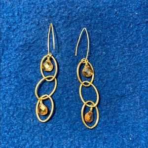 Orange crystal Earrings